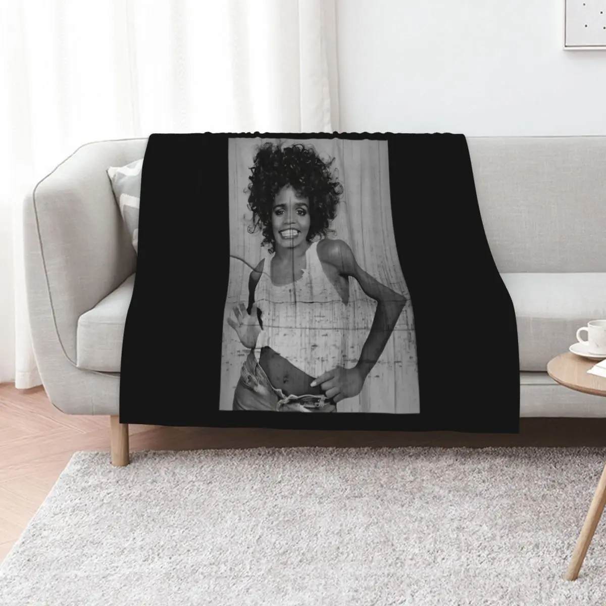 Whitney Houston Throw Blanket Decorative Throw Sofa Throw Thin Baby Stuffeds Luxury Brand Blankets