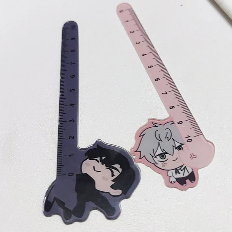 10cm Cute Anime Alien Stage Stationery Cartoon Drawing Gift Office School Cute till ivan Straight Plastic Ruler Birthday gifts