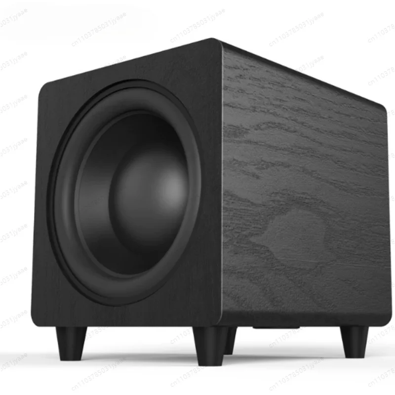 Wooden 300-watt Active Subwoofer, 10-inch Subwoofer Speaker, Home Theater Heavy Subwoofer Speaker
