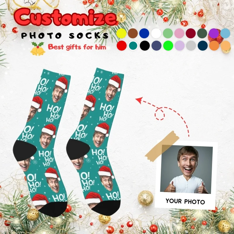 Impression personnalisée de vos photos, chaussettes longues personnalisées, chaussettes colorées, chaussettes neutres pour hommes et femmes, chaussettes amusantes et innovantes