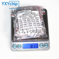 300PCS/Set 1/2W Metal Film Resistance 30Values 1% electronic resistors assortment kit 1k ohm ~ 820K ohm 0.5W kit resistores