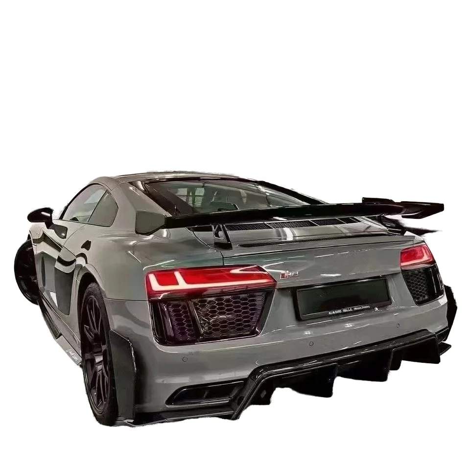 

STLFHigh Quality Carbon Fiber Tail Fins Large General Purpose Spoiler for Audis R8 TT A4 A6 A7 A8 RS Tail Wings