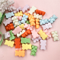 About 11*18mm 25Pcs Candy Colored Bear Acrylic Beads For DIY Jewelry  Earring Bracelet Mobile Phone Chain Making Materials