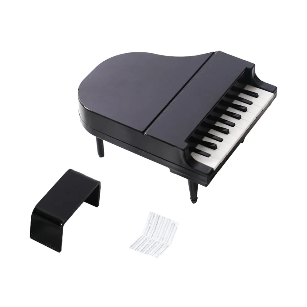 Dollhouse Piano Modern Small Model Mini Statue Furniture Toys Miniature Plastic for Decorations