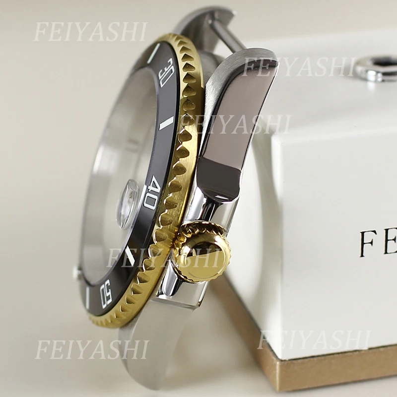 Casing jam tangan pria 40mm, Bezel bercahaya C3 teks penuh untuk Seiko NH35 NH34 NH36/38 Miyota 8215 gerakan ETA 2824mm Dial diskon besar