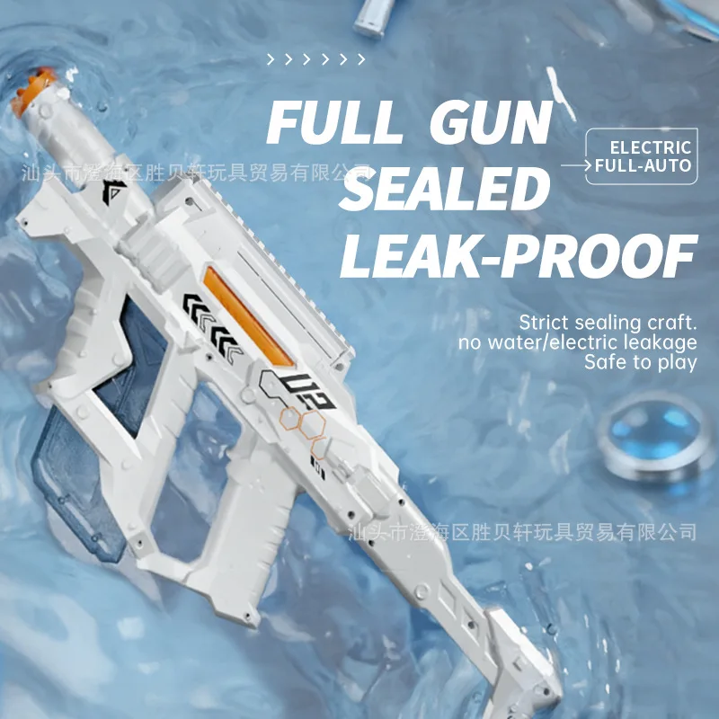 

Full Auto Electric Water Gun - Interstellar Cool Design High Capacity Squirt Toy for Summer Water Battle Beach Pool Party Kids A