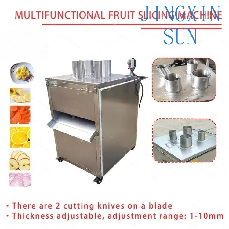 Industrial Heavy Duty Fruit and Vegetable Root Fresh Potato Cutter Mechanical Food Slicer and Green Mango Bean Cutter