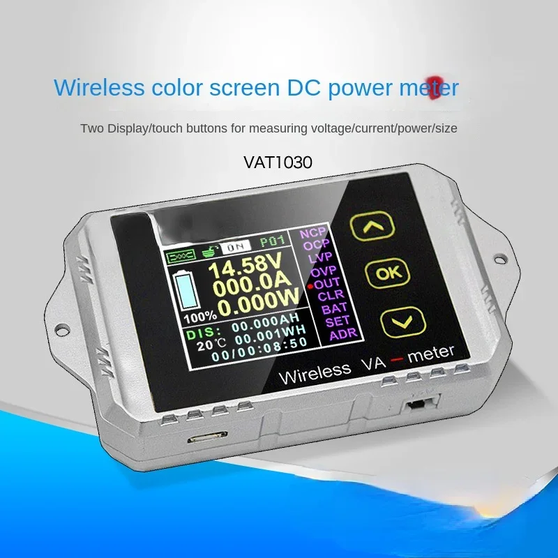 Vat1100 Coulometer Lithium Battery Management DC Wireless Meter Voltage Battery Capacity Detection