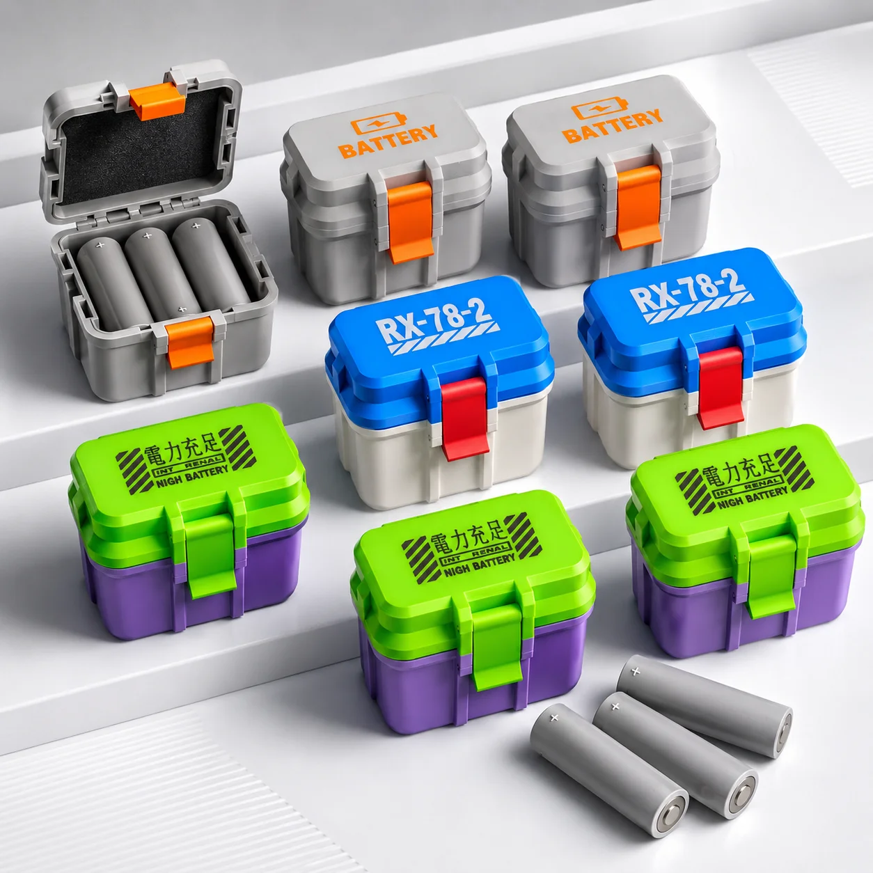 outdoors Convenient Battery Storage Box for 21700 Batteries - Waterproof Protection Case