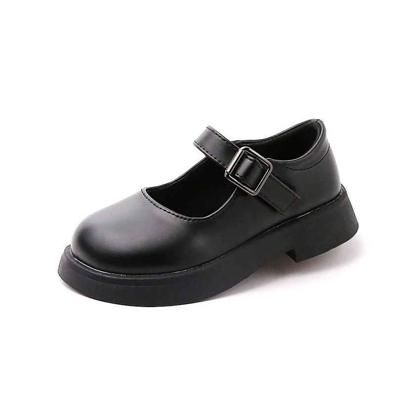 Mocassins en cuir de style coréen pour filles, chaussures blanches d'école, mode princesse, semelle souple, essence Mary, enfants, printemps, automne, nouveau, 2024