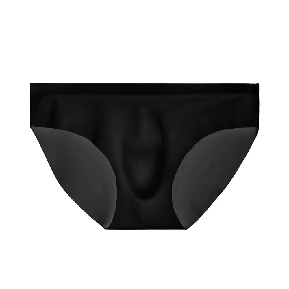 

Men Briefs Ice Silk Underwear Seamless Panties Hombre U Convex Lingerie Sexy Bikini Thong Comfort Silky Swim Underpants