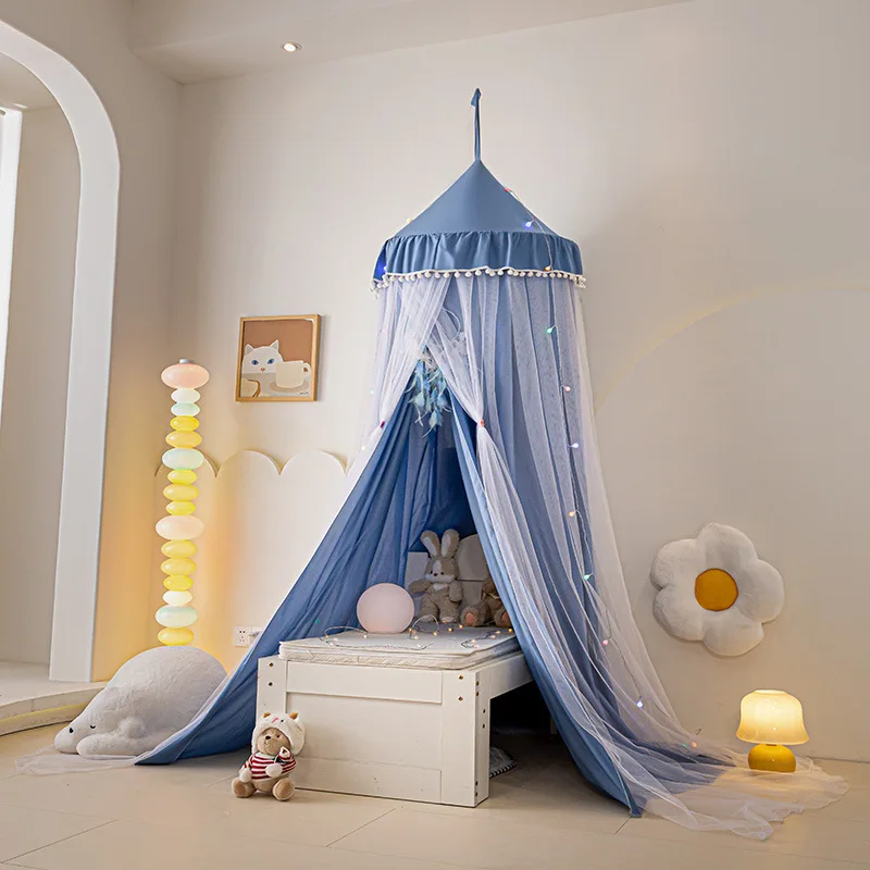 

Sunshade Curtain Double-layer Dome Mosquito Net Bedsheet Mosquito Net Privacy Protection Comfortable Princess Style Ceiling