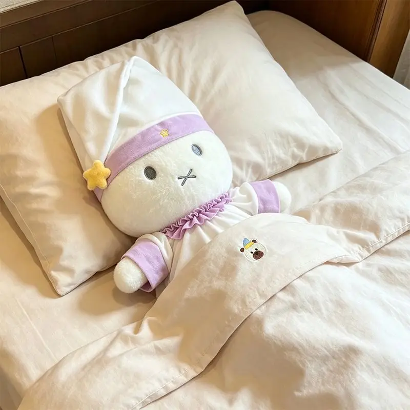 Cartoon Kawaii Miffy Pajamas Doll Lint Super Soft Feel Good Skin-friendly Accompany Decompression Decoration Send A Friend Away