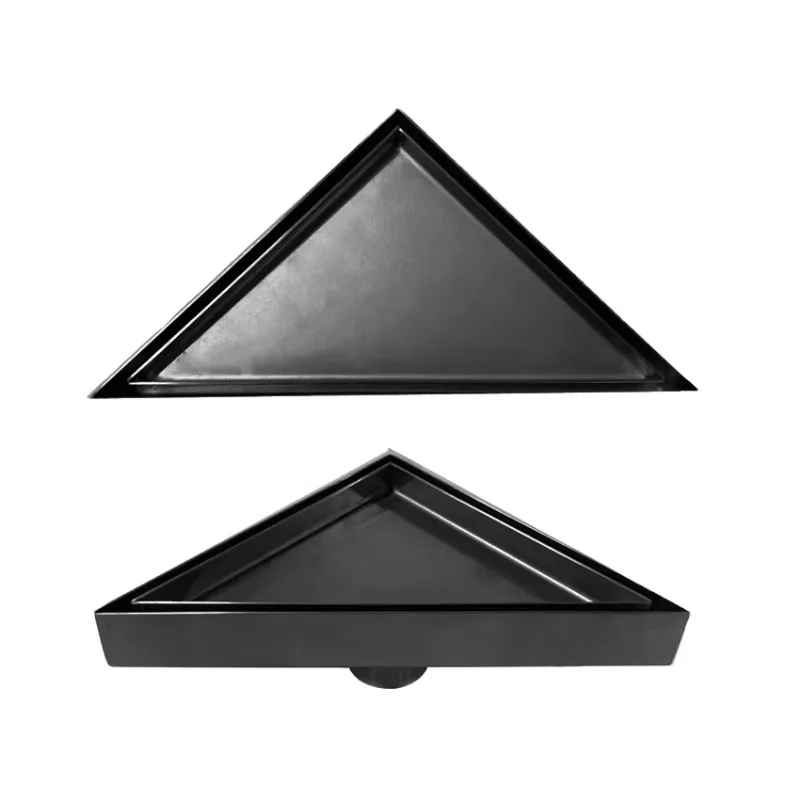 

SUS 304 316 Corner Kitchen Bathroom Wetroom Triangle Water Drainage Channel with Quickly Drainer