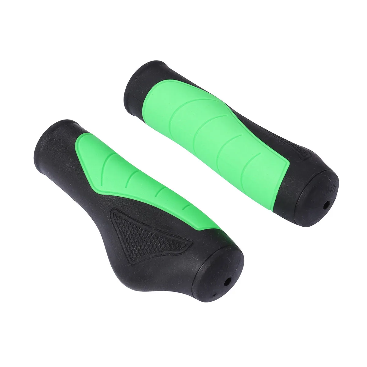 

Pair Bike Handlebar Grips Green Ergonomic Non-Slip Tpe Shock Absorbing Comfortable Bike Grips for Long Ride Hand Fatigue