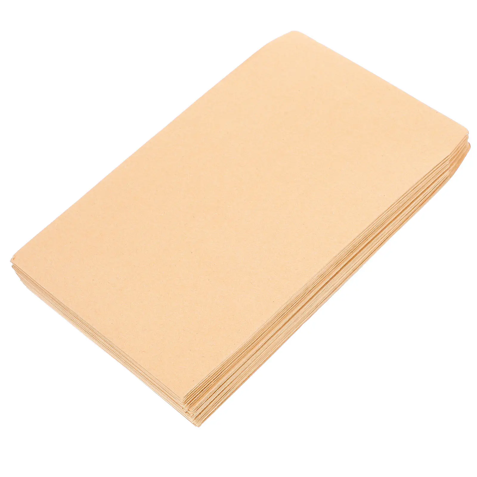 

50Pcs Kraft Paper Envelopes Light Weight Self-Sealing for Letters Stationary Storage Message Cards Office Accessories Document