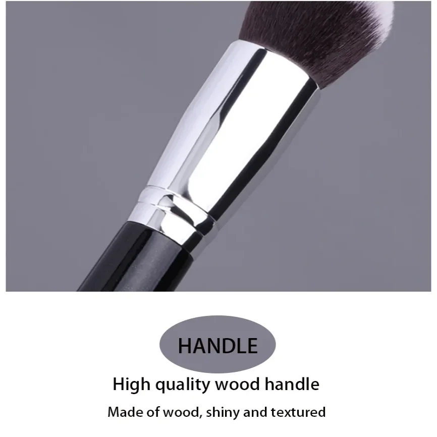 مجموعة فرش مكياج مكونة من 15 قطعة من شعر الماعز هدية للنساء، منظف مكياج طبيعي احترافي، فرش أدوات تجميل لبودرة العين والشفاه