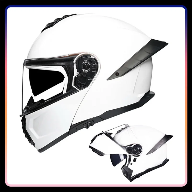 

DOT Approved Full Face Motorcycle Helmet Dual Visor Flip Up Moto Helmets Men Women Double Len Modular Riding Helm Scooter Cascos