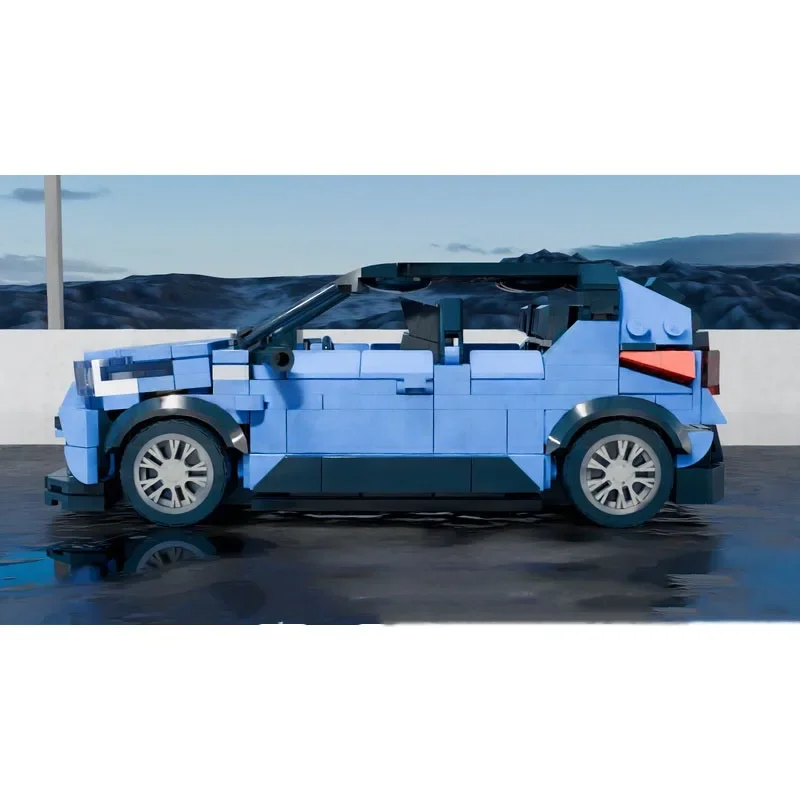 

404 детали MOC Toyota C-HR 2018 v2 City Champions: Суперкар, конструктор, развивающая STEM-игрушка, рождественский подарок