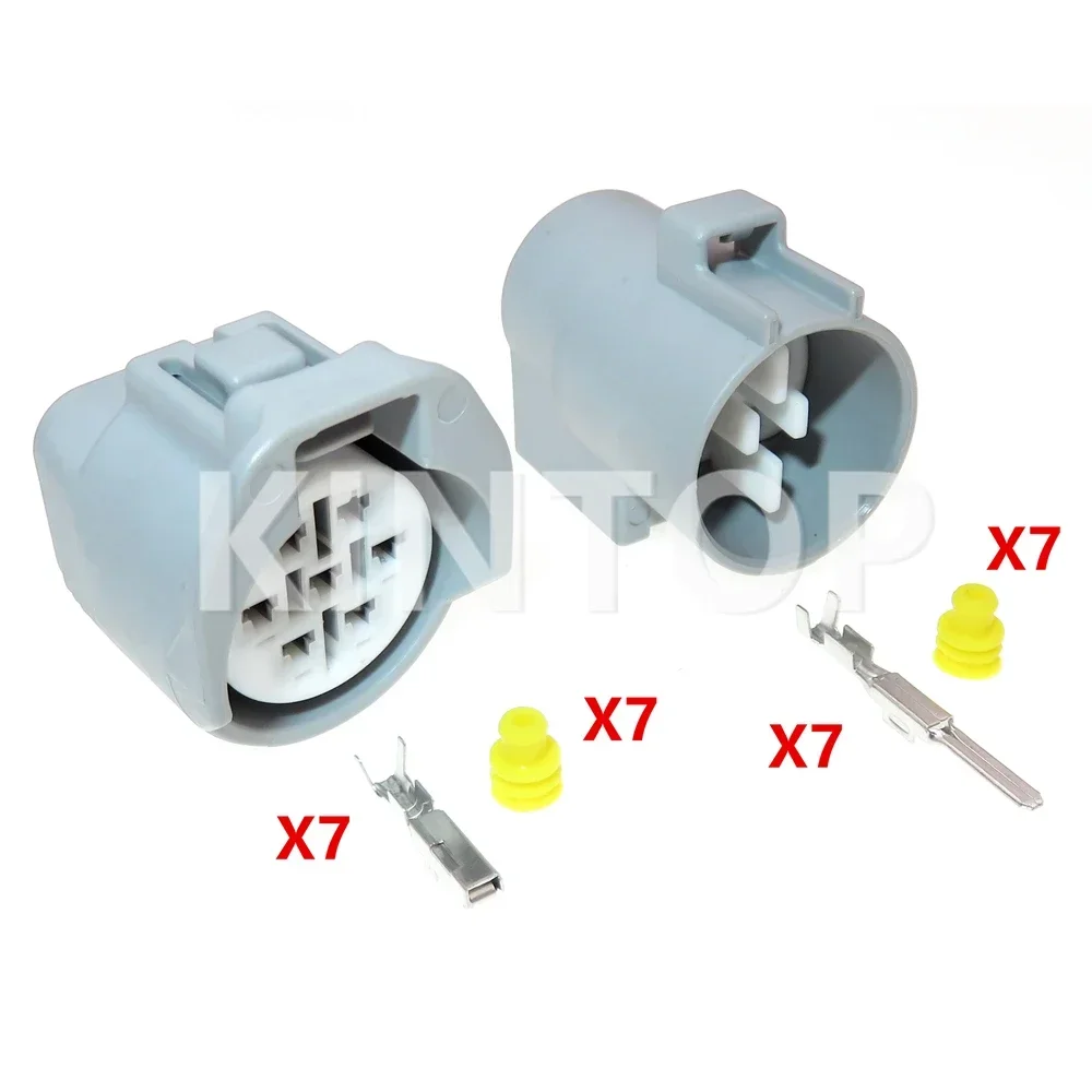 1 Set 7 Pins AC Assembly Car Headlight Cable Plug With Terminal For Toyota Lexus 6189-0127/90980-10931 6188-0067/90980-10930