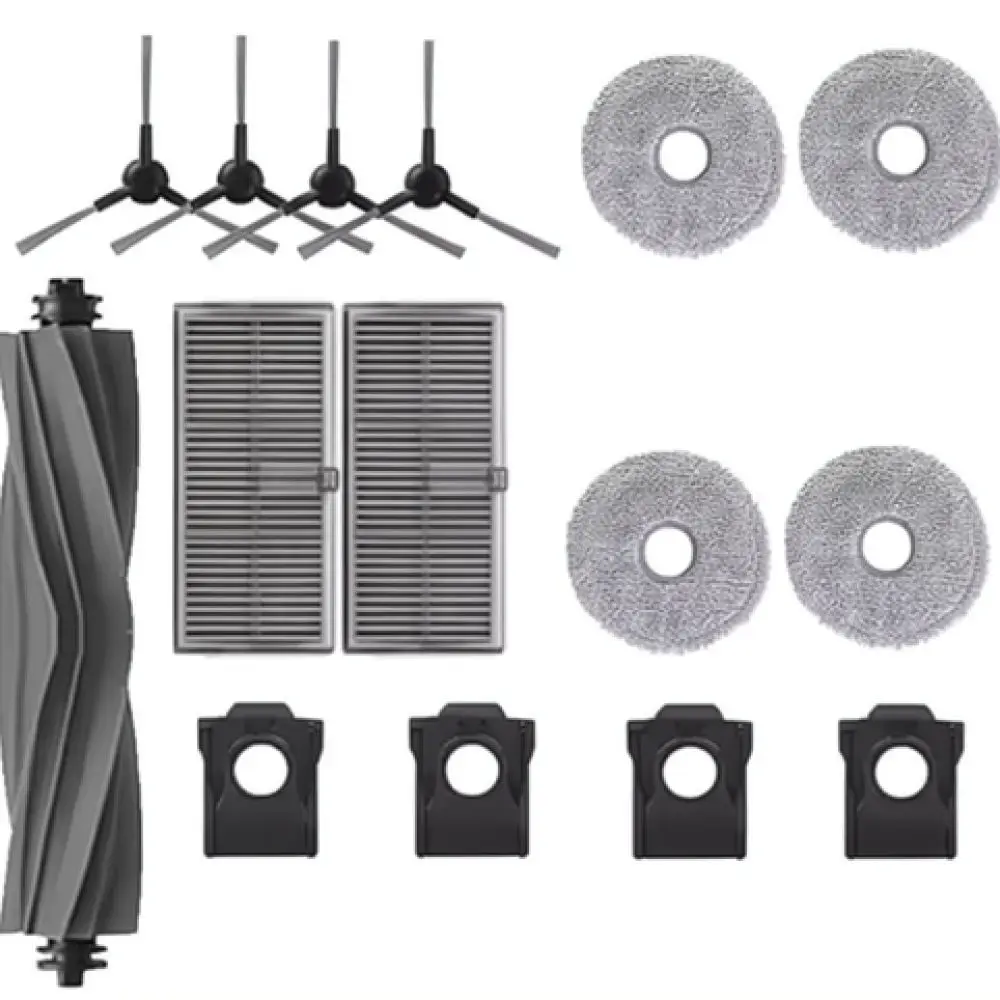 Replacement Accessory Bundle For Dreame X30 Ultra Robot Vacuum Main Roller Brush Side Brush Filter Mop Pads Dust Bags