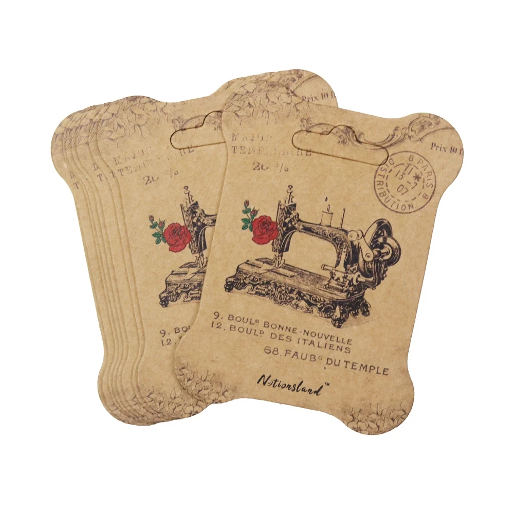 10pcs Paper Thread Card Embroidery Thread Bobbins Floss for Storage Holder Paper Winding Board 10*7.5cm