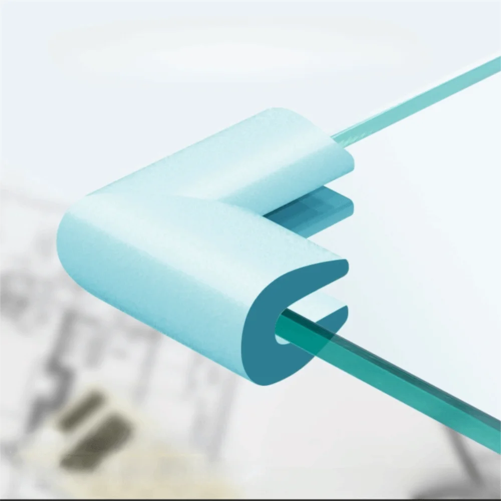 

4pcs Safety U Type Foam Corner Guards Soft Sponge Baby Safety Table Corner Protector Thick Glass Table Edge Strip Furniture