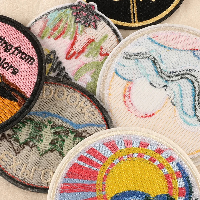1pc Patches for Jackets Outdoor Clothing Skirts Iron on Fusible Sew Mochila Embroidery Diy Naszywka Na Ubrania Thermal Parches