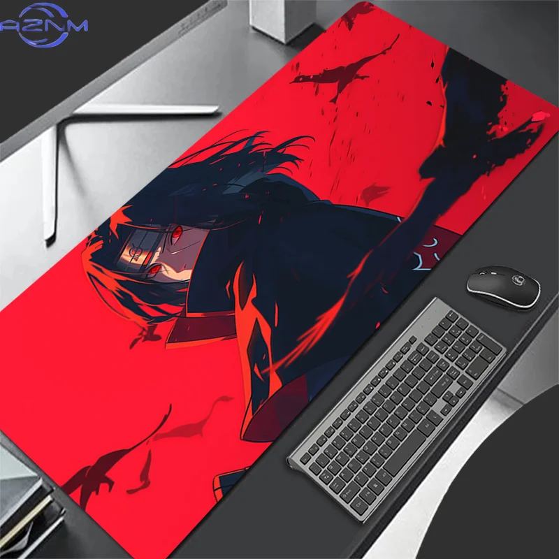 Mouse Pad Office Laptop Naruto Itachi Uchiha Lockedge Large Accessories Computer Gamer Keyboard Mouse Mat Desk Mousepad For Gift
