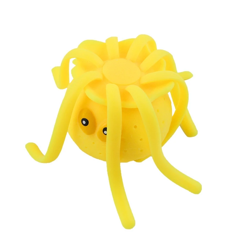 吸収性スポンジタコイカお風呂のおもちゃ子供ストレスリリーフ水遊び屋外プール水泳入浴夏感覚スクイーズおもちゃ