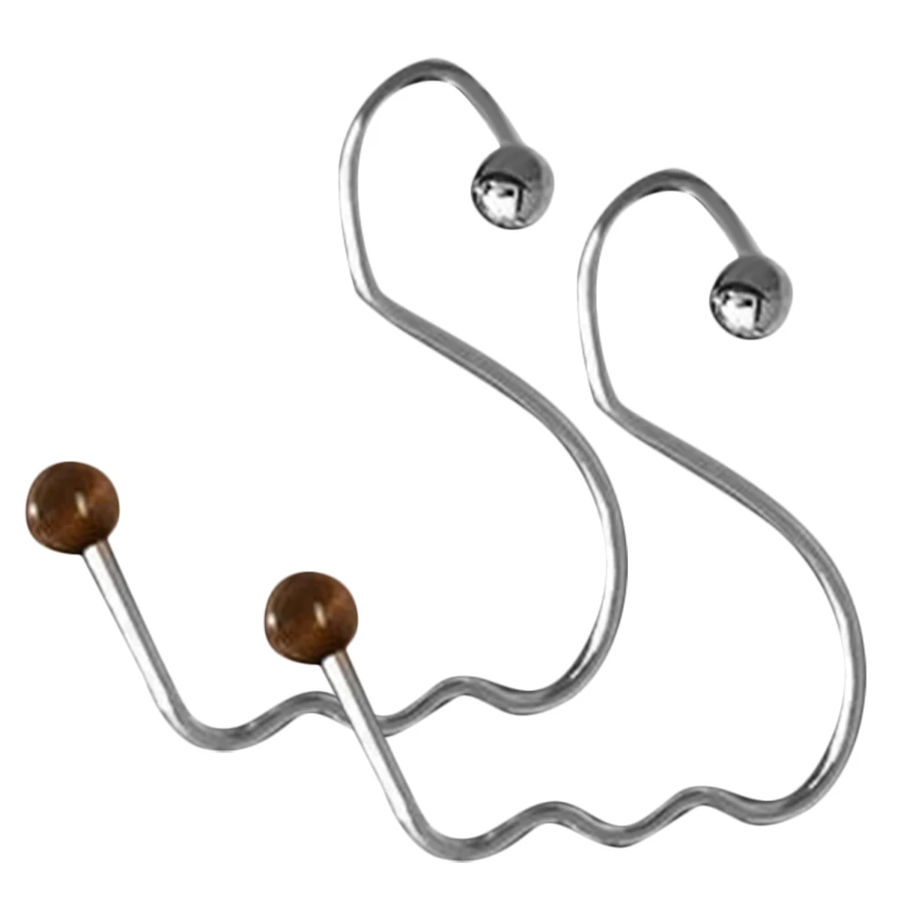 

2Pcs Hat Coat Towel Hook Hanger Bathroom Towel Rack Organizer Hooks Stainless Steel Coat Rack Scarf Bag Storage Solution