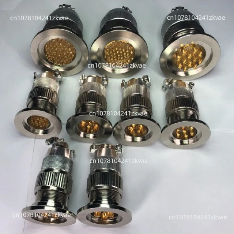 Hermetically sealed vacuum connector glass sintered aviation plug kf25 series kf40 series