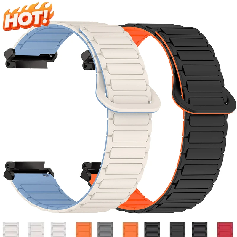 Magnetisches Silikonarmband für Amazfit T-Rex 2 3 Ultra Smartwatch Sport-Ersatzarmband für Amazfit T Rex Band Correa Armband