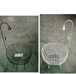 Newborn Iron Basket Shower Bathtub Baby Photography Props Accessories Novelty Posing Auxiliary Sofa Baby's Growth Memorial Gift