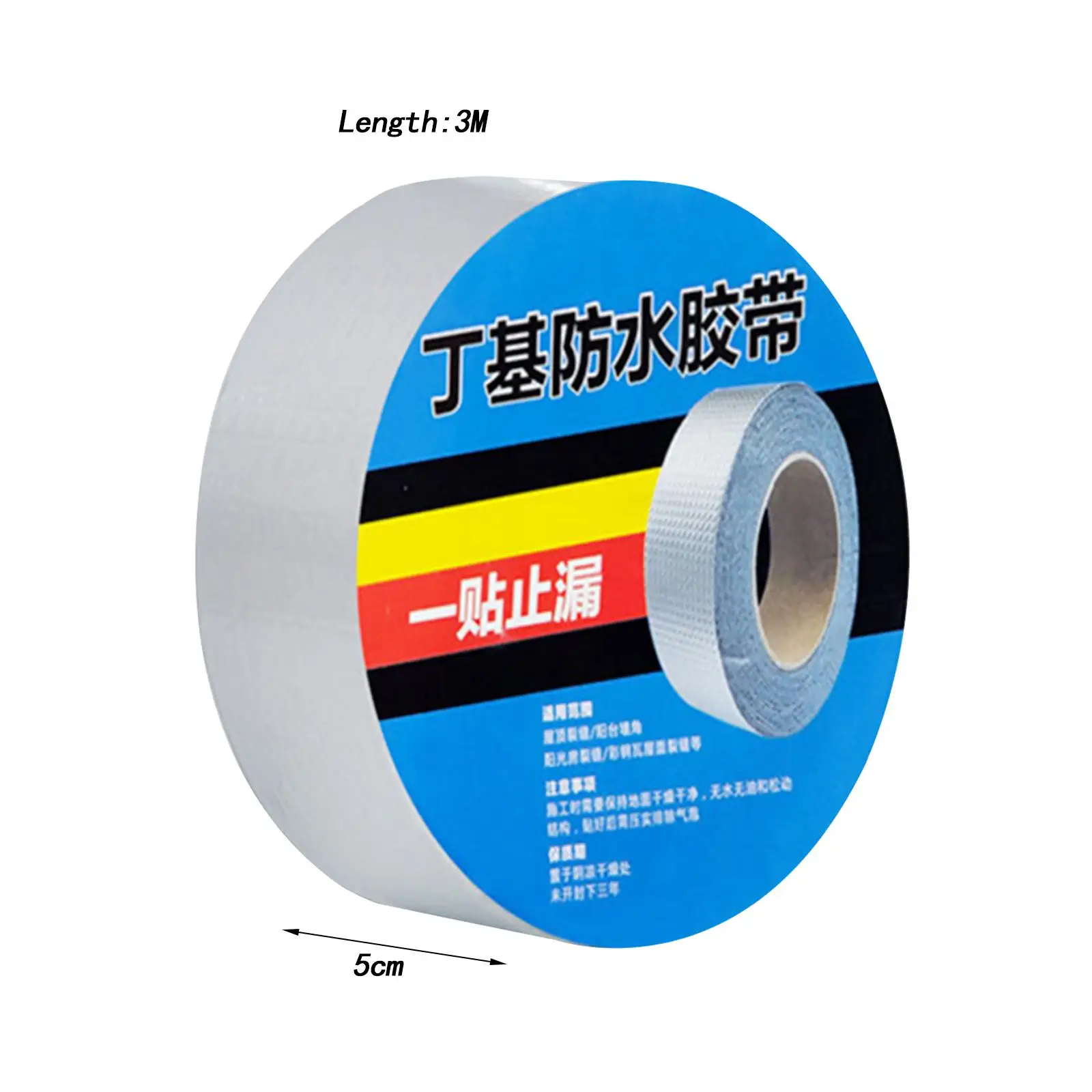Butyl Waterproof Tape RV Sealant Tape Multipurpose Butyl Seal Strip Butyl Sealant Tape for Down Spouts Walls Seam Window Roof