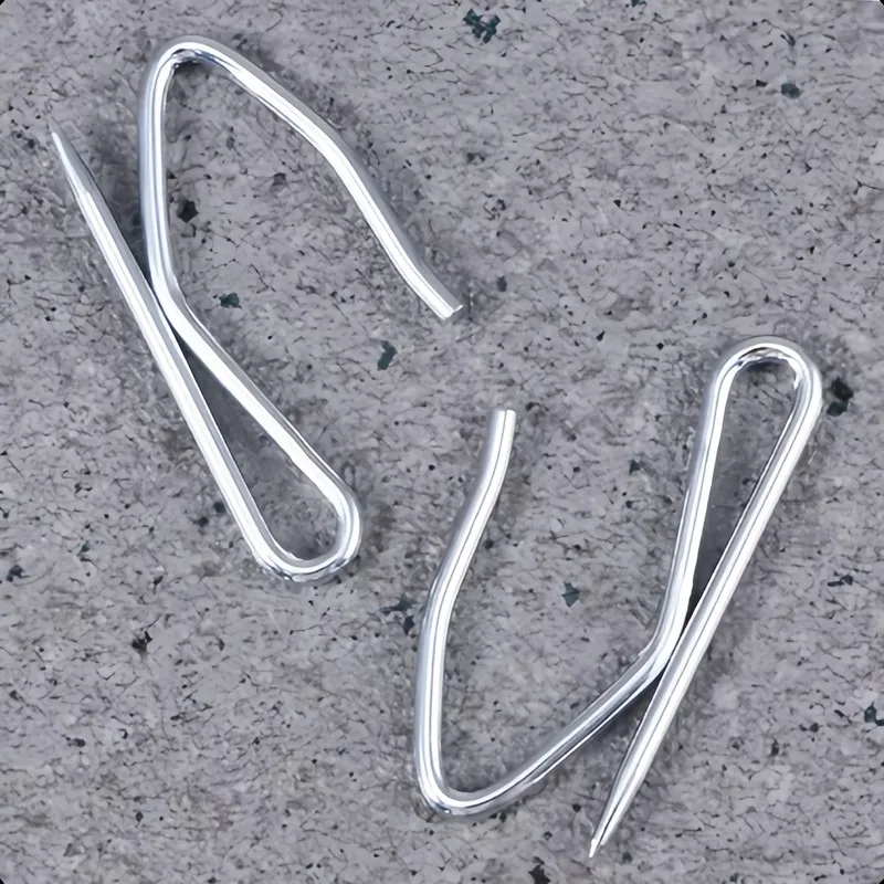 32 pcs 3cm S-Pin Drapery Hooks with Rust Resistant Durable, ideal for Door Curtain Hanging and Home Window Drapery