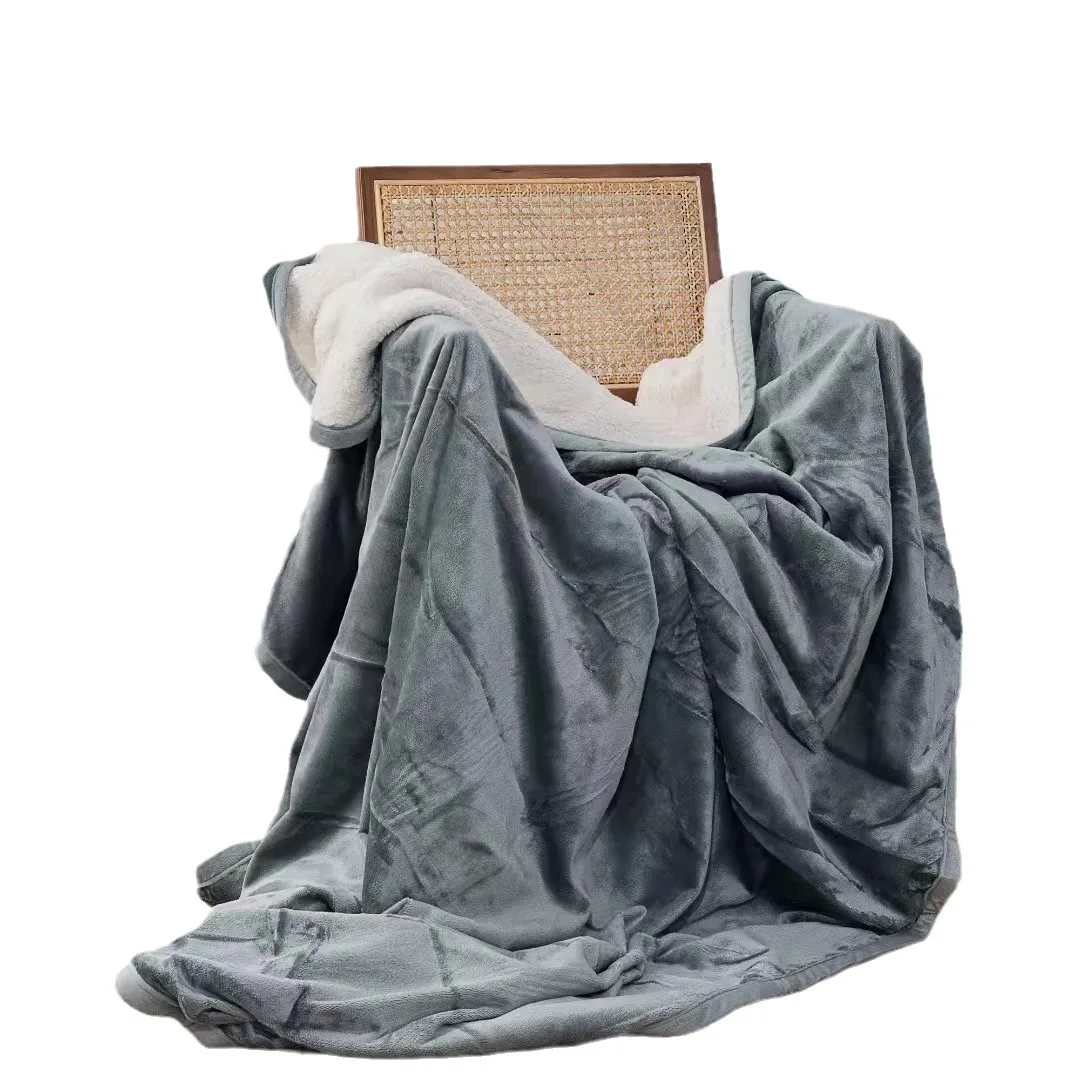 Waterproof Urine Repellent Lamb Wool Double-sided Composite Blanket Large Blanket Flannel Blanket Bed Pet Blanket