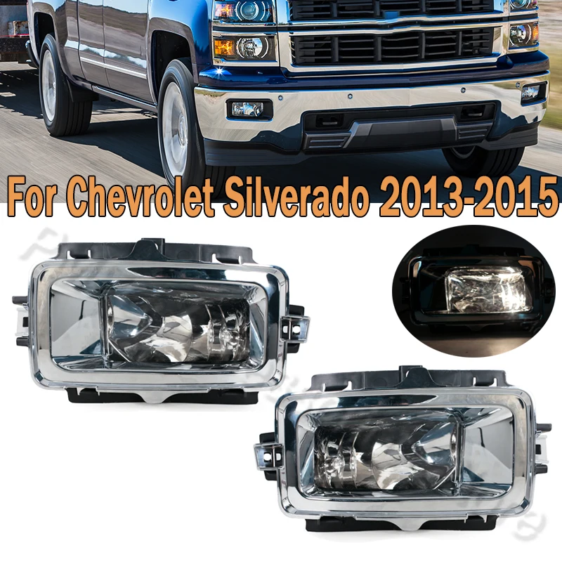 

Fog Light Assembly Front Bumper Fog Lamp Headlight Foglight Foglamp With Halogen Bulb For Chevrolet Silverado 2013 2014 2015