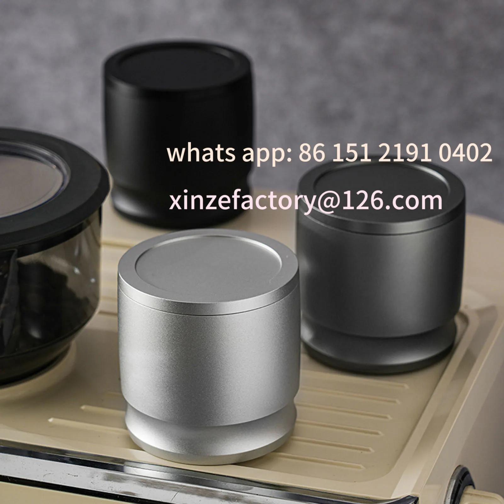 

Customizable Aluminum Alloy Coffee Dosing Cup Dosing Rings Press Aluminum Alloy Anti Flying Coffee Powder Picker Coffee Making S