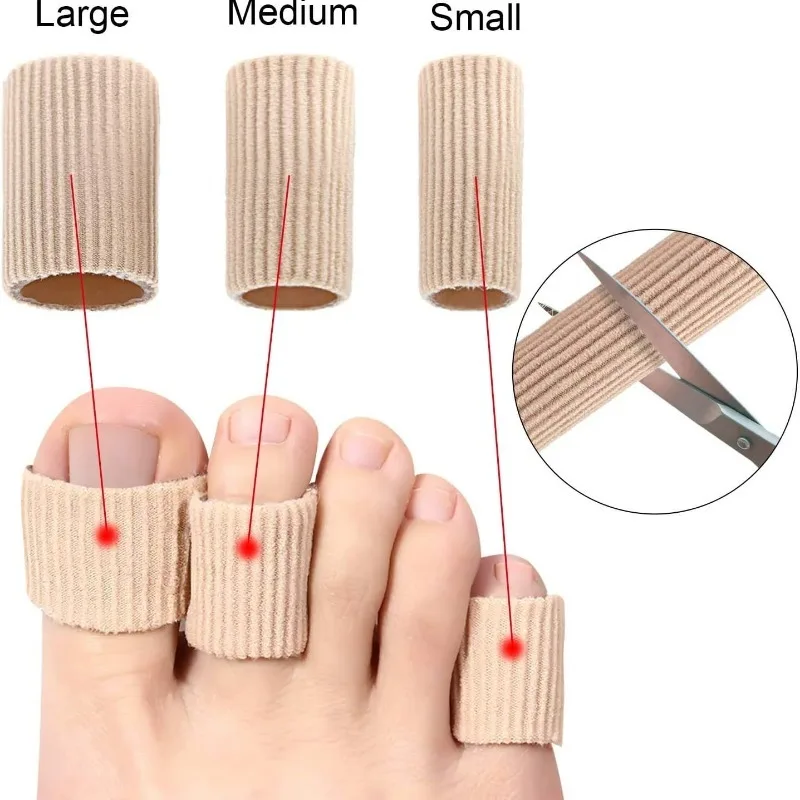 Cuttable Gel Toe Protective Tube Elastic Silicone Finger Protective Cover Toe Protection Pipe Reduce Pain Foot Protector Kit