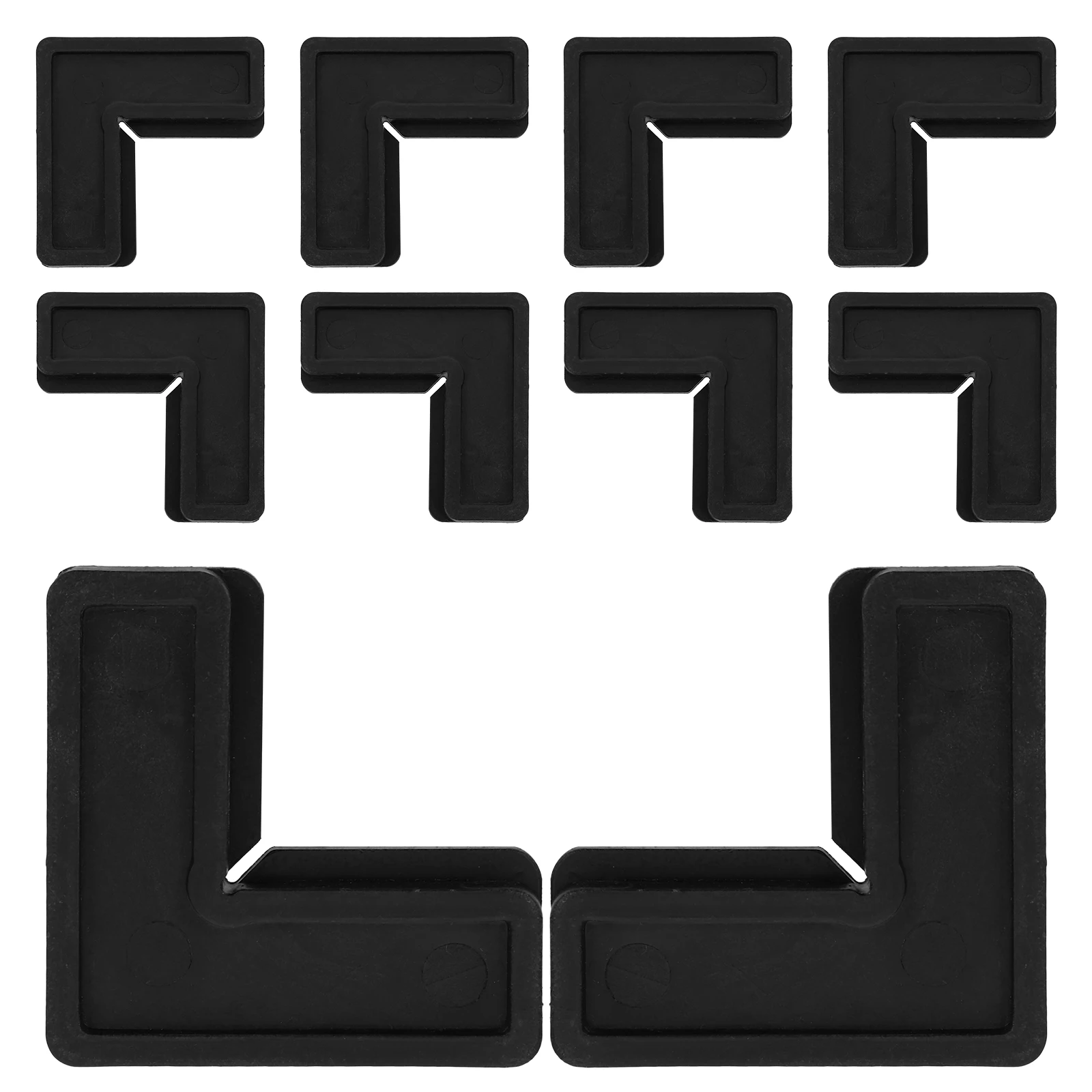 10개 플라스틱 창 모서리 지지대 90도 고정 각도 브래킷 튼튼한 조인트 패스너 가정용 창 스크린 수리 프레임용