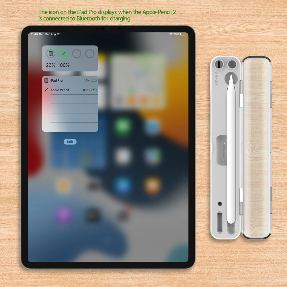 

Wireless Charging Box Fast Charging Protective Box Wireless Charging Pen Holder for Apple Pencil 1 2 for Apple Pen 1st
