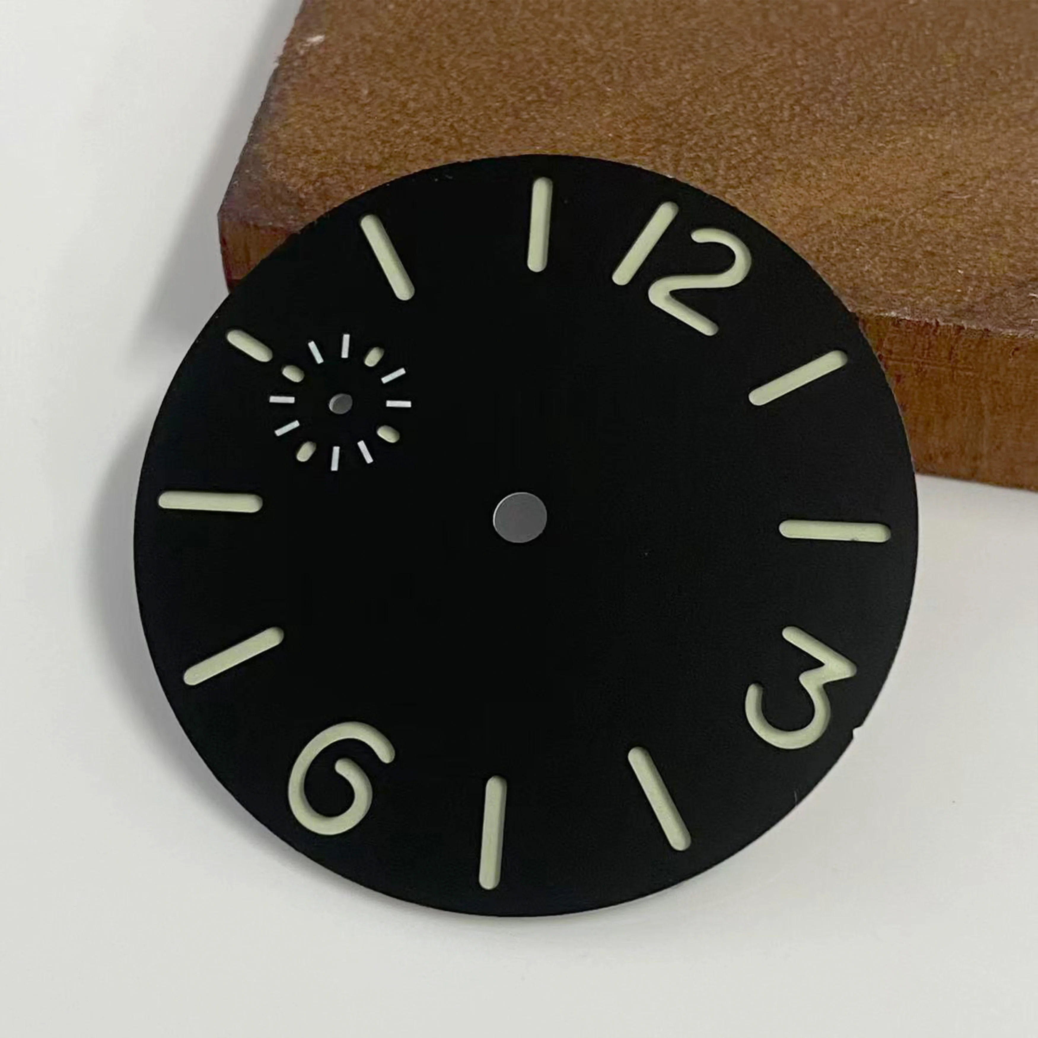 أسود 34.5 مللي متر/36 مللي متر الطلب ساعة الوجه الأخضر مضيئة ل ETA6497/ ST3600 حركة اكسسوارات تعديل استبدال ساعة الطلب ﻿