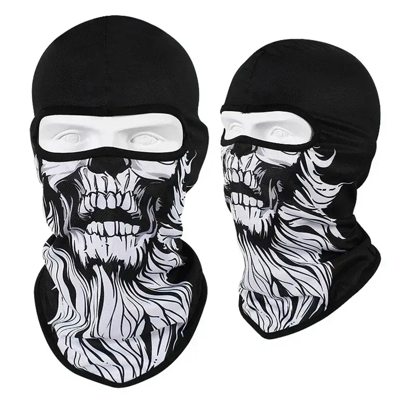 3D Skull Mask Balaclava Cap Breathable Motorcycle Riding Full Face Scarf Outdoor Men Head Cover Cycling Headgear Neck Gaiter Hat - Image 15