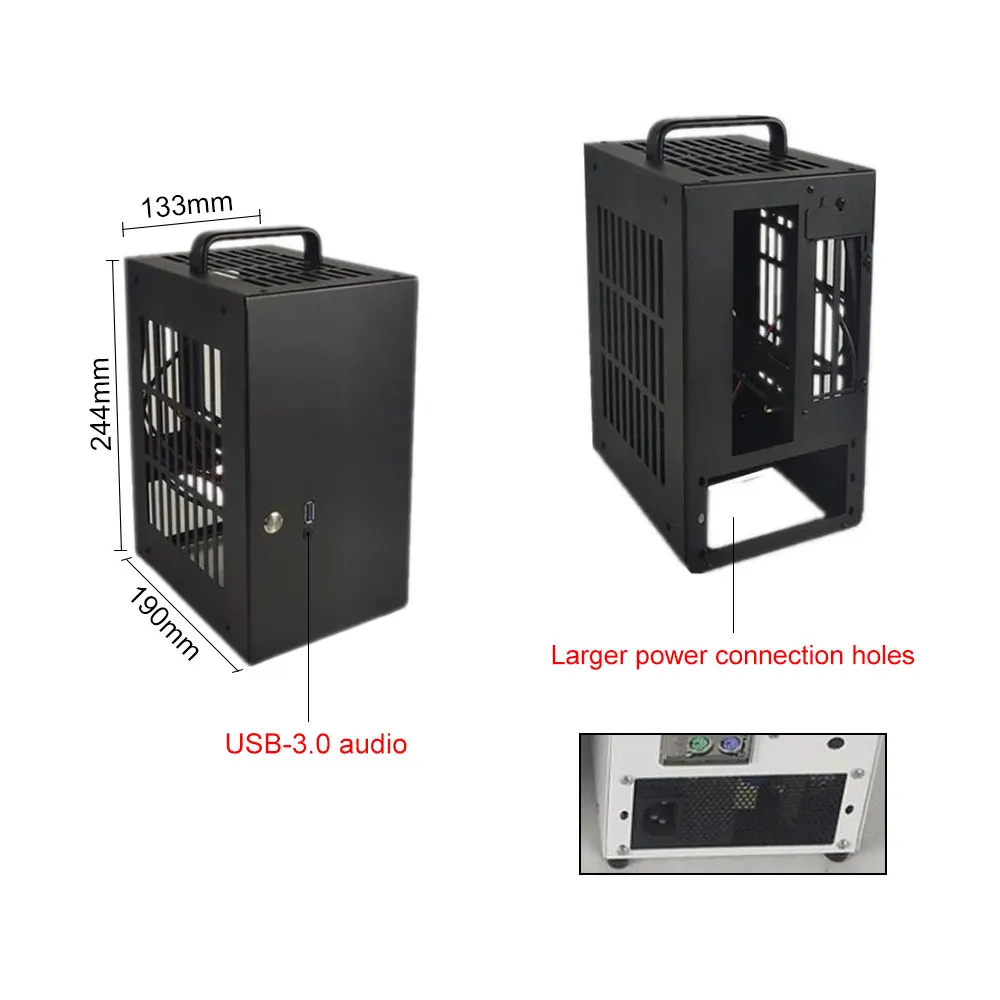 D19 pro version capacity 6.1L A4 chassis SFX HTPC Mini ITX game computer graphics card RTX2070 I7 minimum independent display