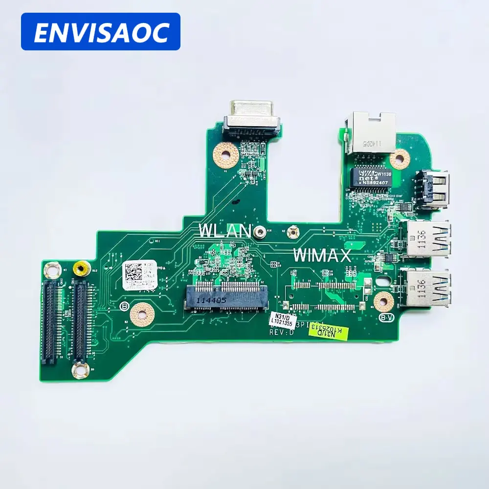Dell Inspiron 17R N7110 V3750 노트북 USB 3.0 VGA 네트워크 카드 무선 네트워크 카드 WLAN LAN 보드 DA0R03PI6D1 00NVY4 0CY4GM