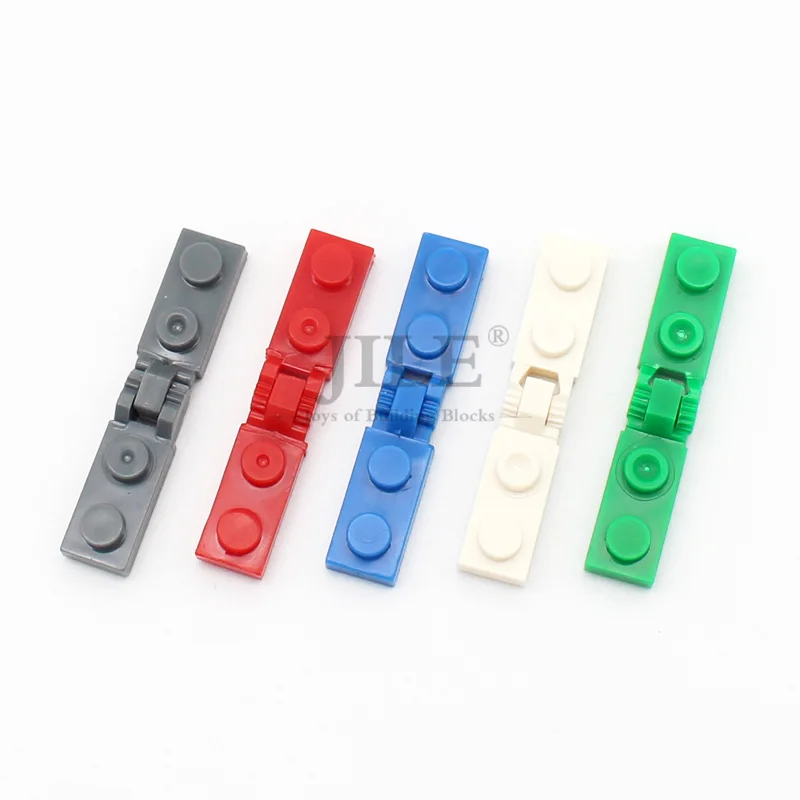 

Moc Hinge Plate 1x2 Locking with 1 \ 2 Finger on End Compatible 44301 44302 DIY Creative Enlighten Building Blocks Bricks Parts