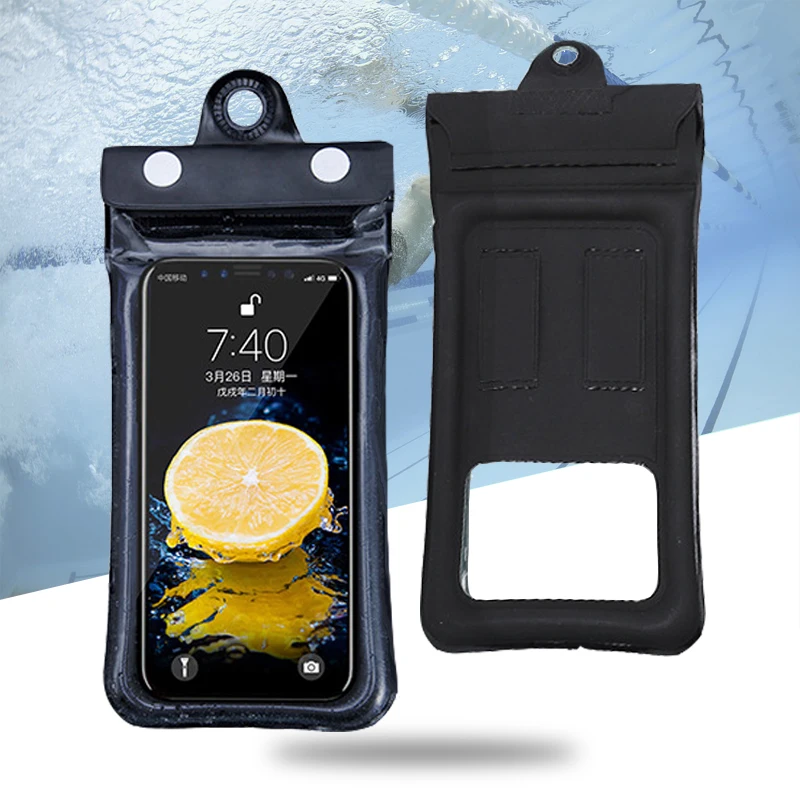 7 Inch Waterproof Air Floating Swimming Phone Bag River Trekking Diving Beach Swimming Pool Seaside Bathing Phone Case Cover