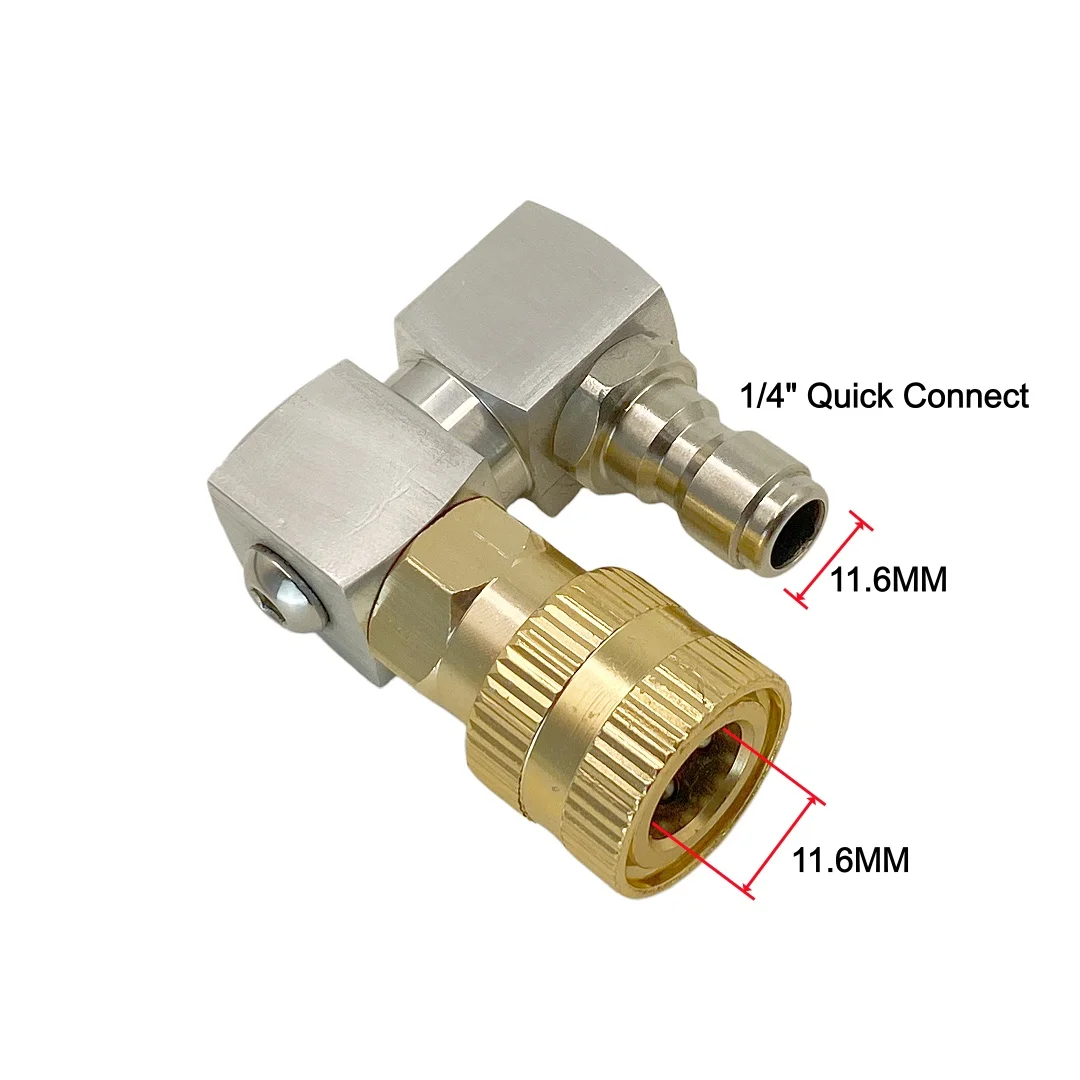 360° Rotating Pressure Washer Gun Jet Nozzle With 1/4