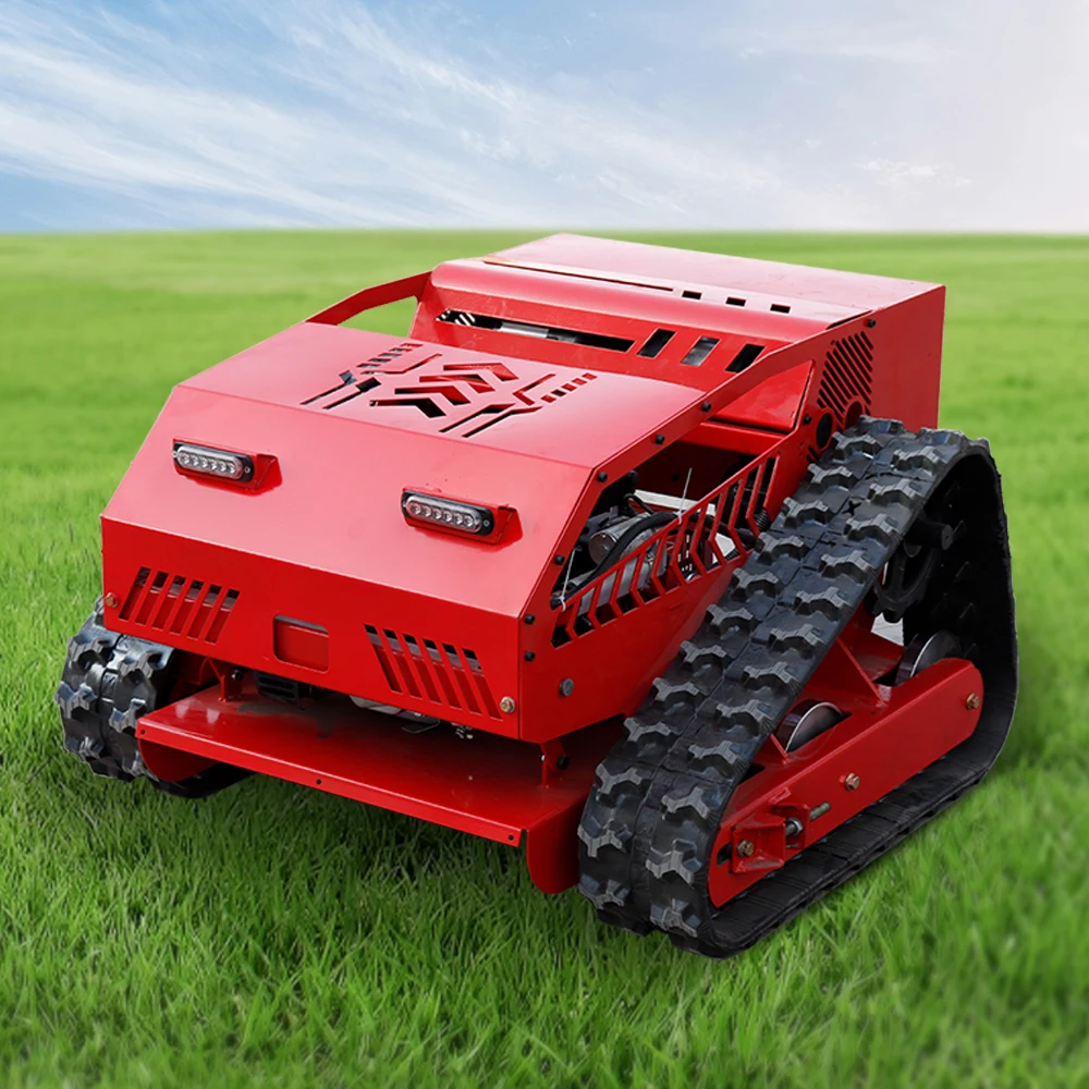 Hightop HT750 Model Robotic Grass Cutter Automatic Lawnmower 550mm Cutting Width Remote Control Lawn Mower For Sale